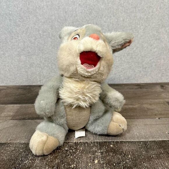 Disney Thumper Bambi Rabbit SEGA 2005 Plush Stuffed Animal Toy Gray - Picture 1 of 5